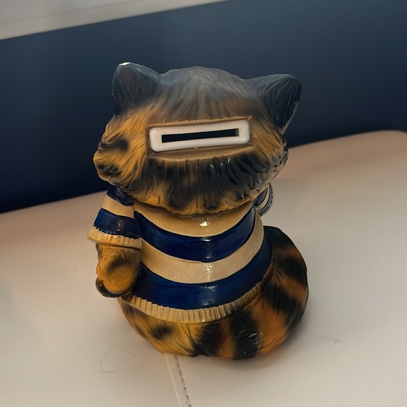 Rare Vintage Cat Piggy Bank - Picture 3 of 7